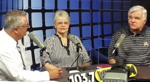 Brenda and Tim in studio