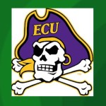 ECU logo on Green Background